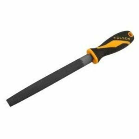 TOLSEN 8 Half Round Steel File T12 Special Tool Steel, Two-Component Plastic Handle 32005